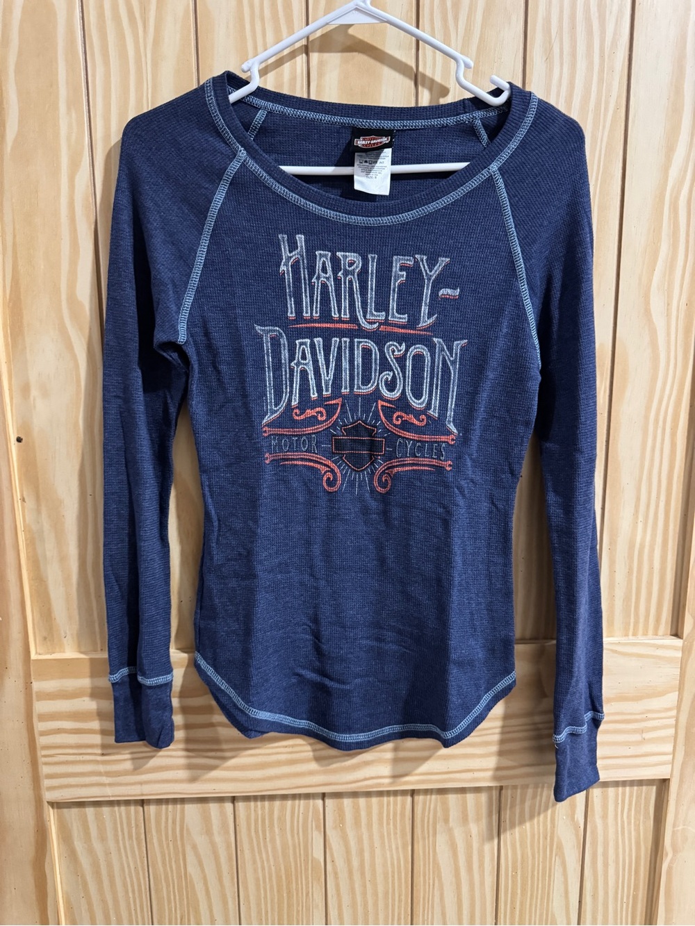 Harley-Davidson Motorcycles Collectable Texas Long Sleeve Thermal ShirtโSmall